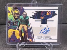 Brandon Joseph 2023 Impeccable Canvas Creations Blue Auto RC SP Lions /125