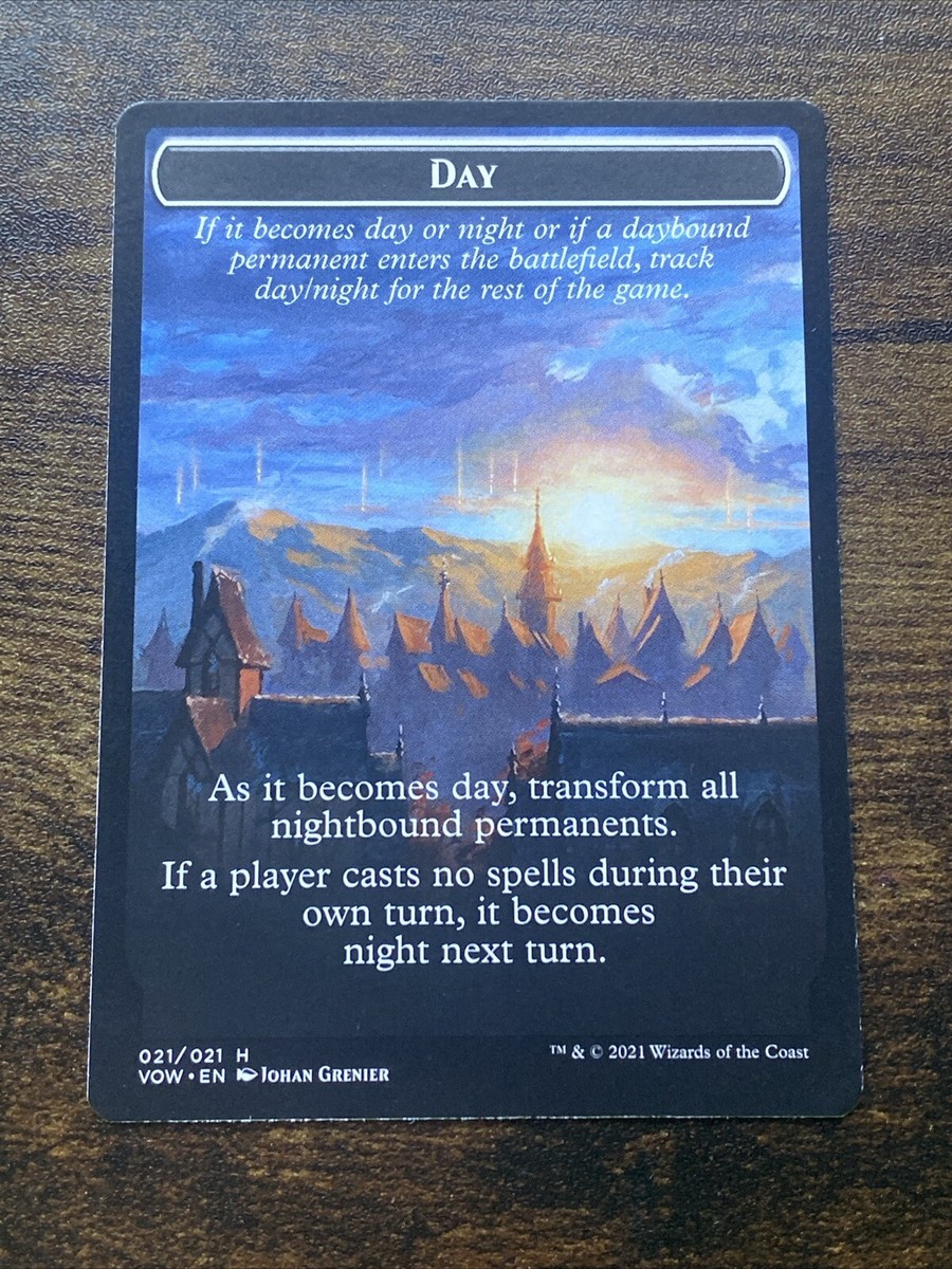 Day / Night Token 021 Innistrad: Crimson Vow VOW MTG Magic The Gathering S1417* Day / Night Token 021 Innistrad: Crimson Vow VOW MTG Magic The Gathering S1417*