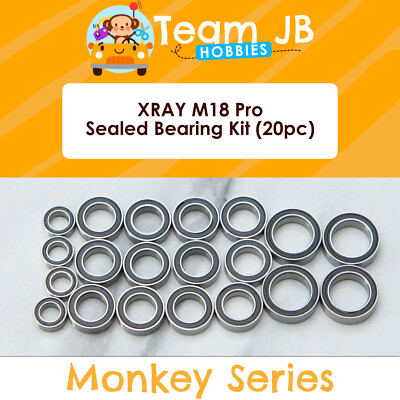 XRAY M18 Pro - 20 Pcs Rubber Sealed Bearings Kit