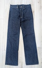 VTG 70s Lee Riders Mirror Rivet Jeans 205-1847 Straight Leg Dark Denim 34x32