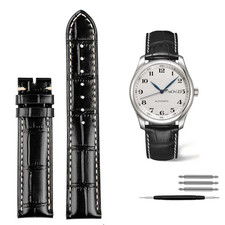 Genuine Leather Watchband Watch Strap for Longines L2 L3 L4 Masters COLLECTION W