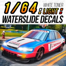 1/64 Scale '96 Honda Accord Head Tail Light WaterSlide Decals Custom for Hot