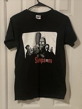 VINTAGE The Simpsons Sopranos Parody Shirt Men's Small S Y2K