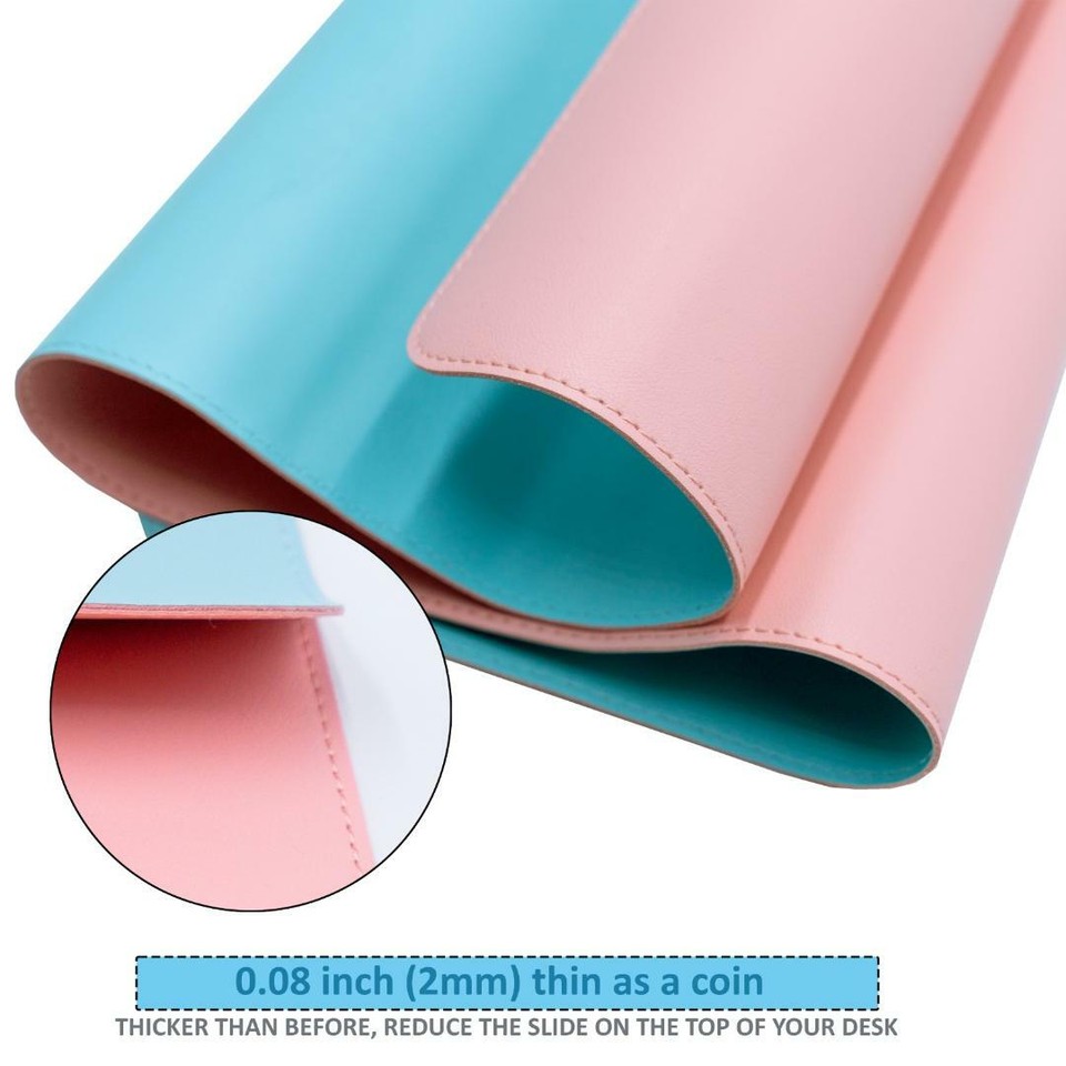 Mouse Pad Large leather Gaming Mouse Mat Table Protector Mat Dual Side