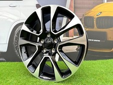4 x 20 Inch 5x127 Concave Style Black Polished Wheels: Fits For Jeep Dodge