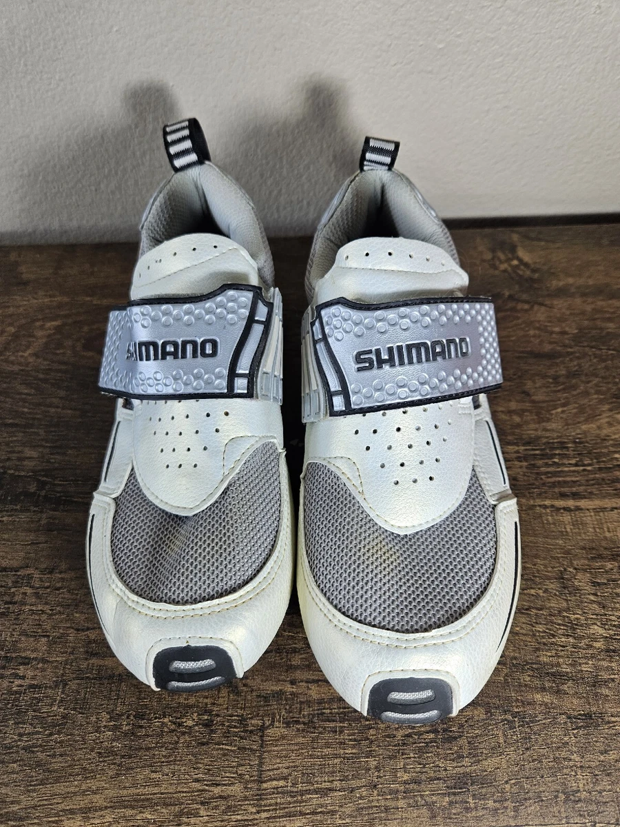 Shimano tr30a triathlon mens shoes size 37 euro 6.5 us White Cycling Shoes