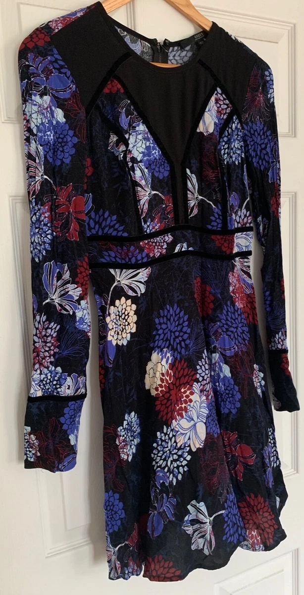 Guess long clearance floral print dress