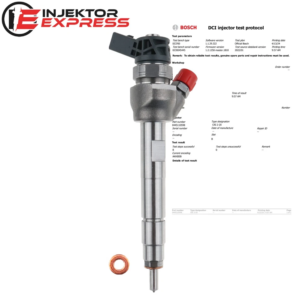 0445110598 Einspritzdüse Injektor BMW 1er 2er X1 Mini 1.5 D 0445110562