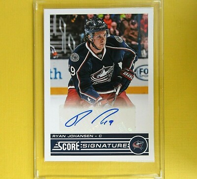 RYAN JOHANSEN Signature 2013-14 Score #SSRJ Columbus Blue Jackets