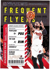 2020-21 Panini Hoops Basketball Frequent Flyers Damian Lillard