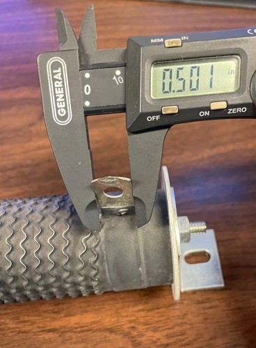 NOS Milwaukee Resistor #26-168-5R Adjustable 5 Ohm 500 Watt High Temp Ribbed - Picture 6 of 6