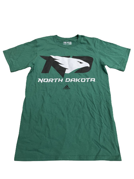 Футболка Adidas NCAA Univ. of North Dakota Small S/S Зеленая/черная/Белая Sz Small 3720A