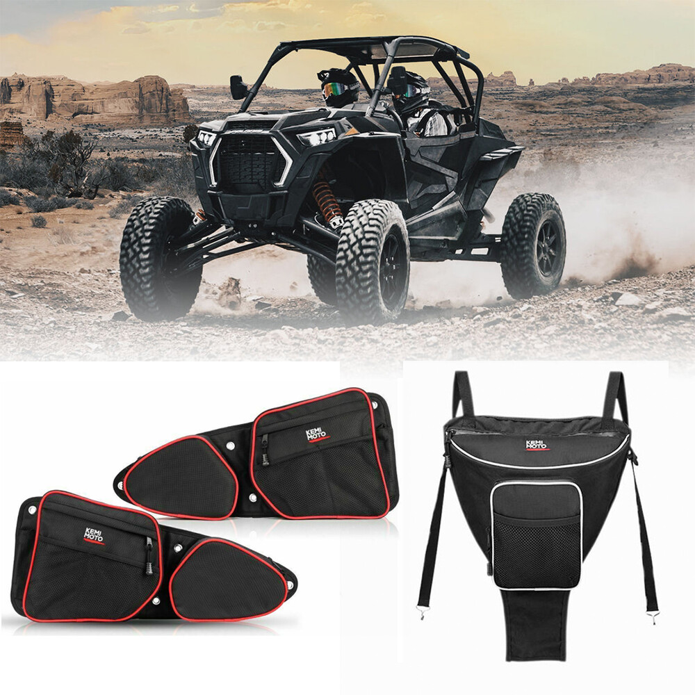 Cab Center Storage Bag+Front Side Door Bags For POLARIS RZR XP 4 1000 Turbo 2023