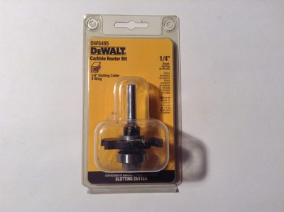 Dewalt DW6495 Carbide Router Bit 1 4 Slotting Cutter 3 Dewalt DW6495 Carbide Router Bit 1 4 Slotting Cutter 3
