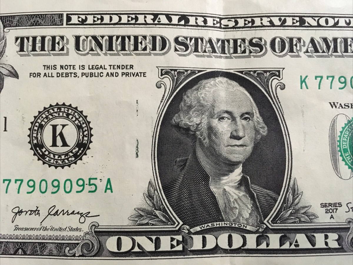 【美品 １冊だけ】A currency options primer $1 Bill Misaligned One Digit Serial Number *7* STUCK DIGIT
