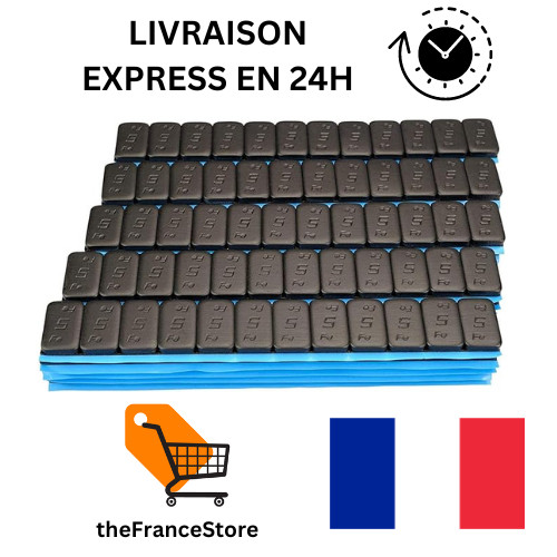 Poids d'équilibrage 12x5g auto-adhésifs à forte adhérence contre les vibrations de jante