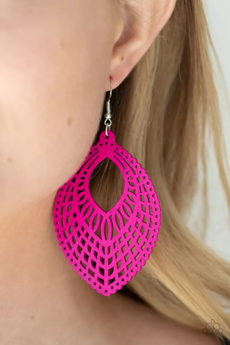 Pink hotsell paparazzi earrings