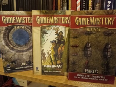 PATHFINDER PAIZO GAMEMASTERY Map Pack Set: Caravan - Lairs - Vehicles  (sealed)