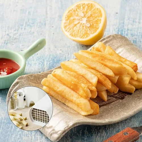 New Kitchen Fries One Step French Fry Cutter Potato Vegetable Fruit Slicer Tools - Picture 4 of 15