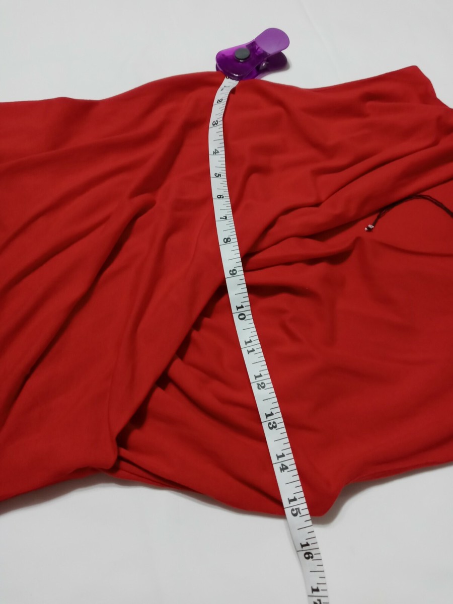 CARVEN Women's Red Ruched Crossover Red Dress Size S | eBay