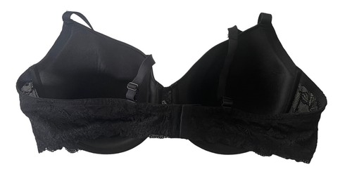 Hips & Curves Made With Love Bra Sz 48 C Black Lace Band Underwire Style55107XXX - Picture 3 of 9