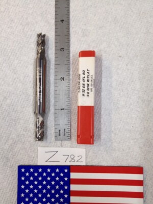 1 NEW 9/32'' DIAMETER CARBIDE END MILL. 1-963K-006. 4 FL DE SQ. 5/8'' LOC. (Z782)