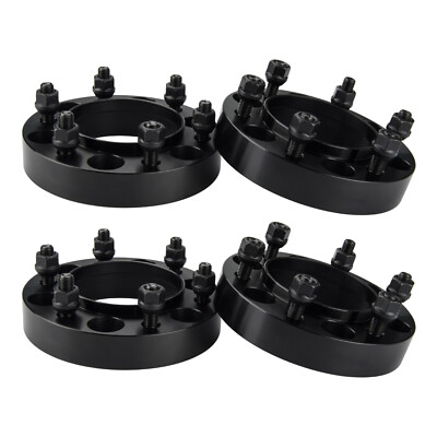 4-Pack 1.25\" Thick 6x5.5 Hubcentric Wheel Spacers For Toyota 4Runner, Tundra, Sequoia
