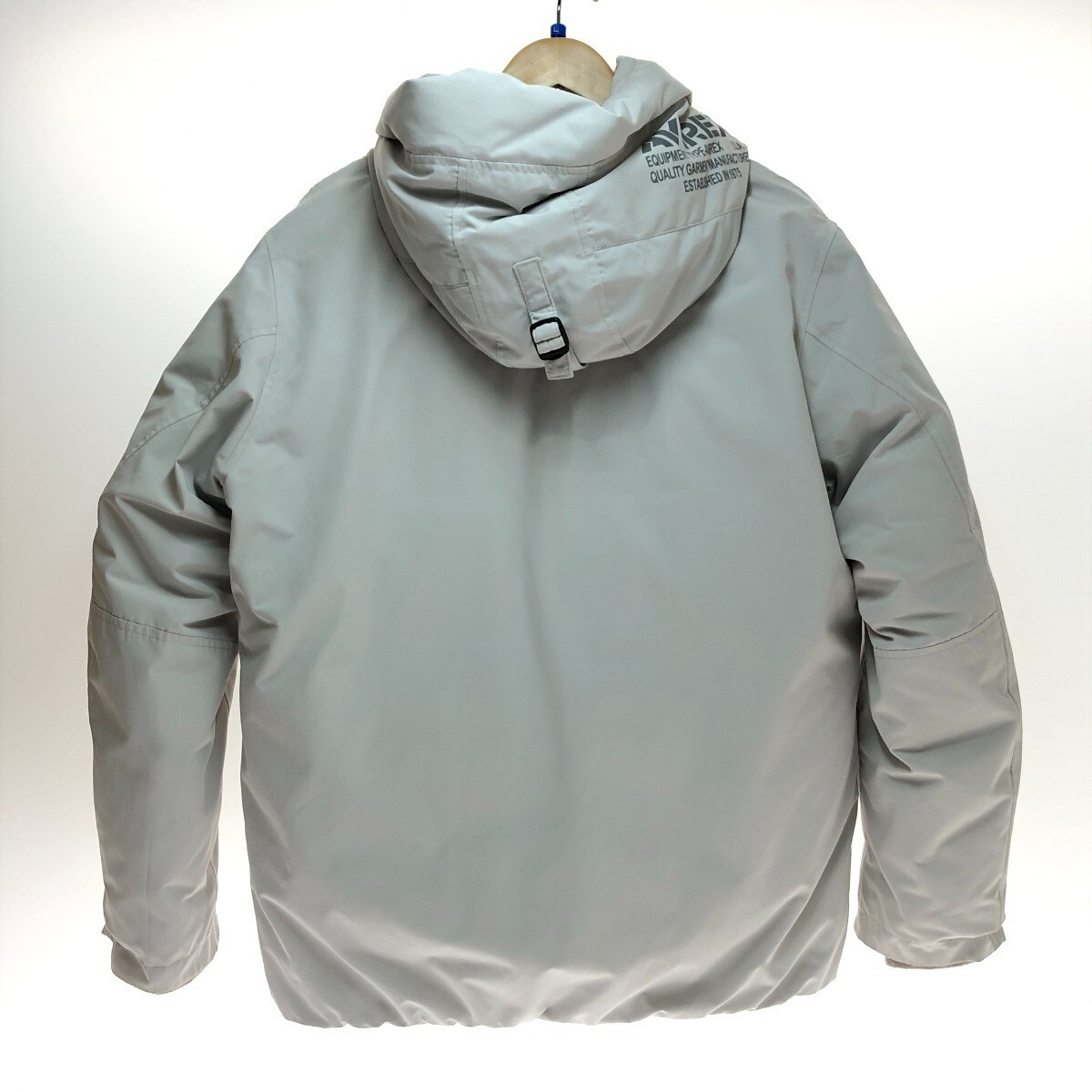 AVIREX Military Function Down Jacket Size L 6102210 Light Gray 
