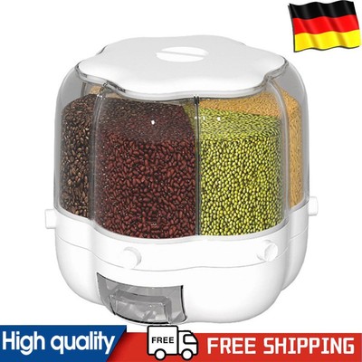 Rice Storage Container Rotating Grain Storage Box Moisture-Proof Rice Box
