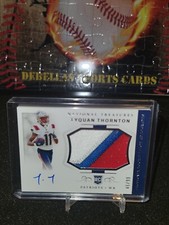 2022 National Treasures Tyquan Thornton Crossover RPA # /99 Rookie RC Patriots