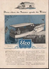 1927 ELCO CABIN CRUISER MOTORBOAT CRUISER SEA ROVER NEW YORK FLORIDA AD WC-0061