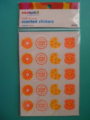 Make It Sweet Scented Stickers (4) Sheets New Pkg  We Made It By Jennifer Garner