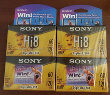 Sony Hi8 Tape 60 Min Digital8 / 120 Min Hi8 Cassette. Brand New  Sealed 4pack