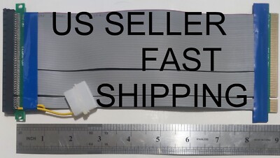 NEW US PCI-E Express 16X-16X POWERED Riser Card Extender Ribbon Extension Cable