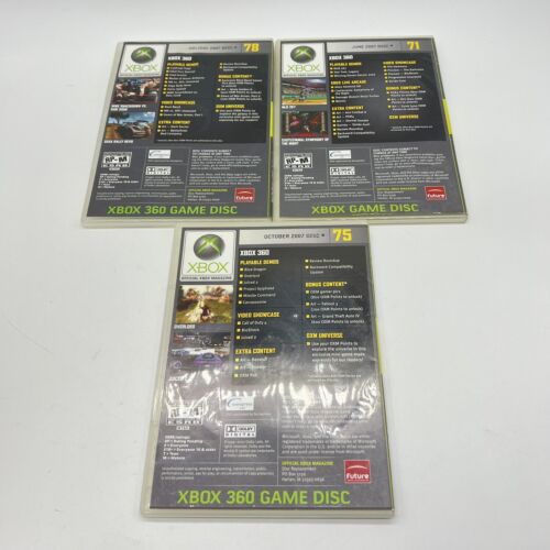 Microsoft Xbox 360 Demo Discs Lot June 07 Holiday 07 October 07 - Picture 2 of 5