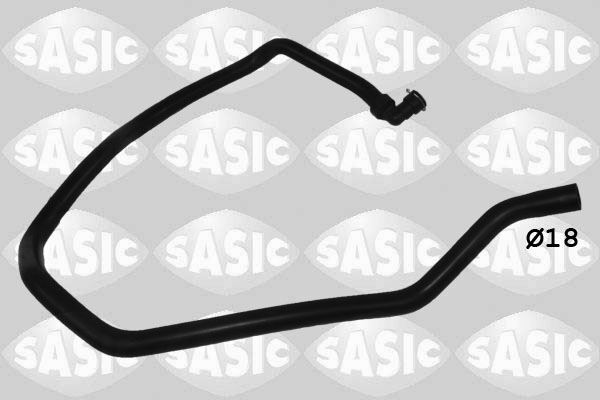 Durite de radiateur Peugeot 307 et 308 2.0 HDi en caoutchouc renforcé noir