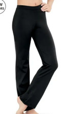 BALERA Bootcut Pants MT2215 BLACK Matte Nylon Jazz Pants LC L CHILD
