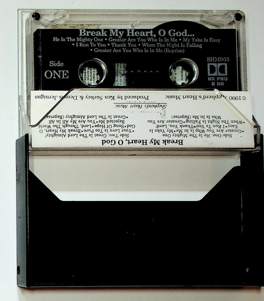 1990 Dennis Jernigan Break My Heart O God Christian Gospel Cassette Tape Foto 3 de 4