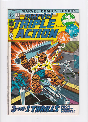 MARVEL TRIPLE ACTION #1 [1972 FN-] 3-IN-1 THRILLS     DR. DOOM     SILVER SURFER