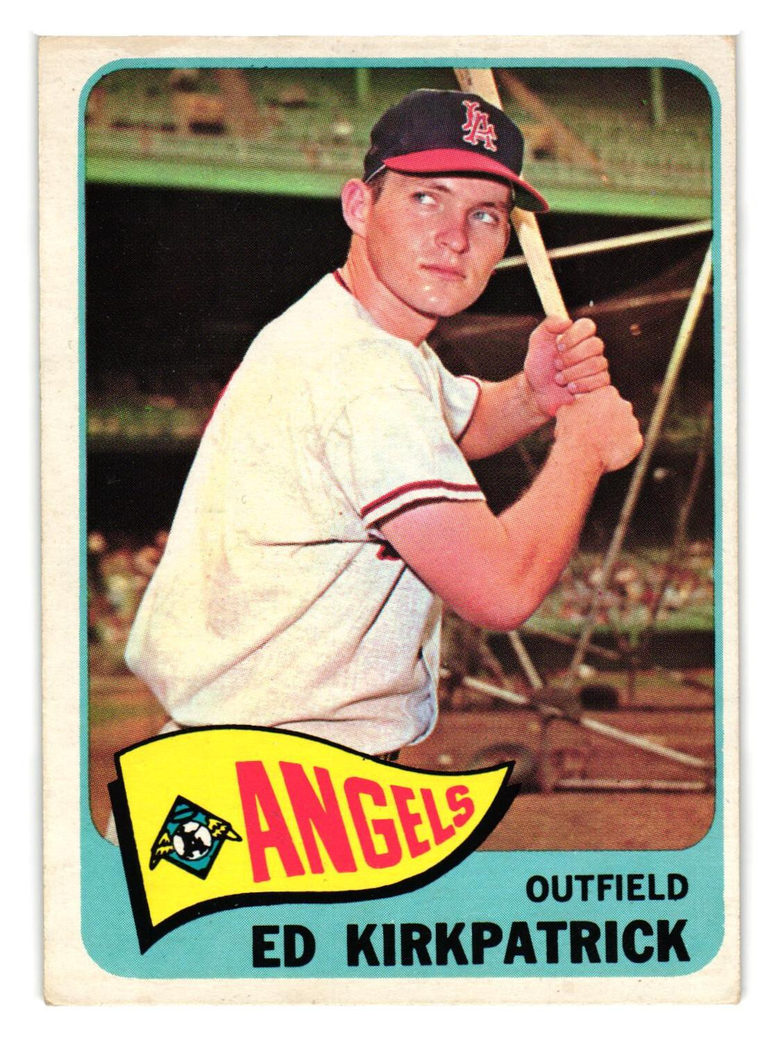 1965 Topps Baseball HIGH #393 Ed Kirkpatrick EX+ Los Angeles Angels Free Ship