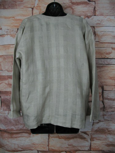 NEW! 100% SILK BLAZER DRAPED OPEN FRONT AND TOP SET SIZE M "GO SILK" - Picture 9 of 12