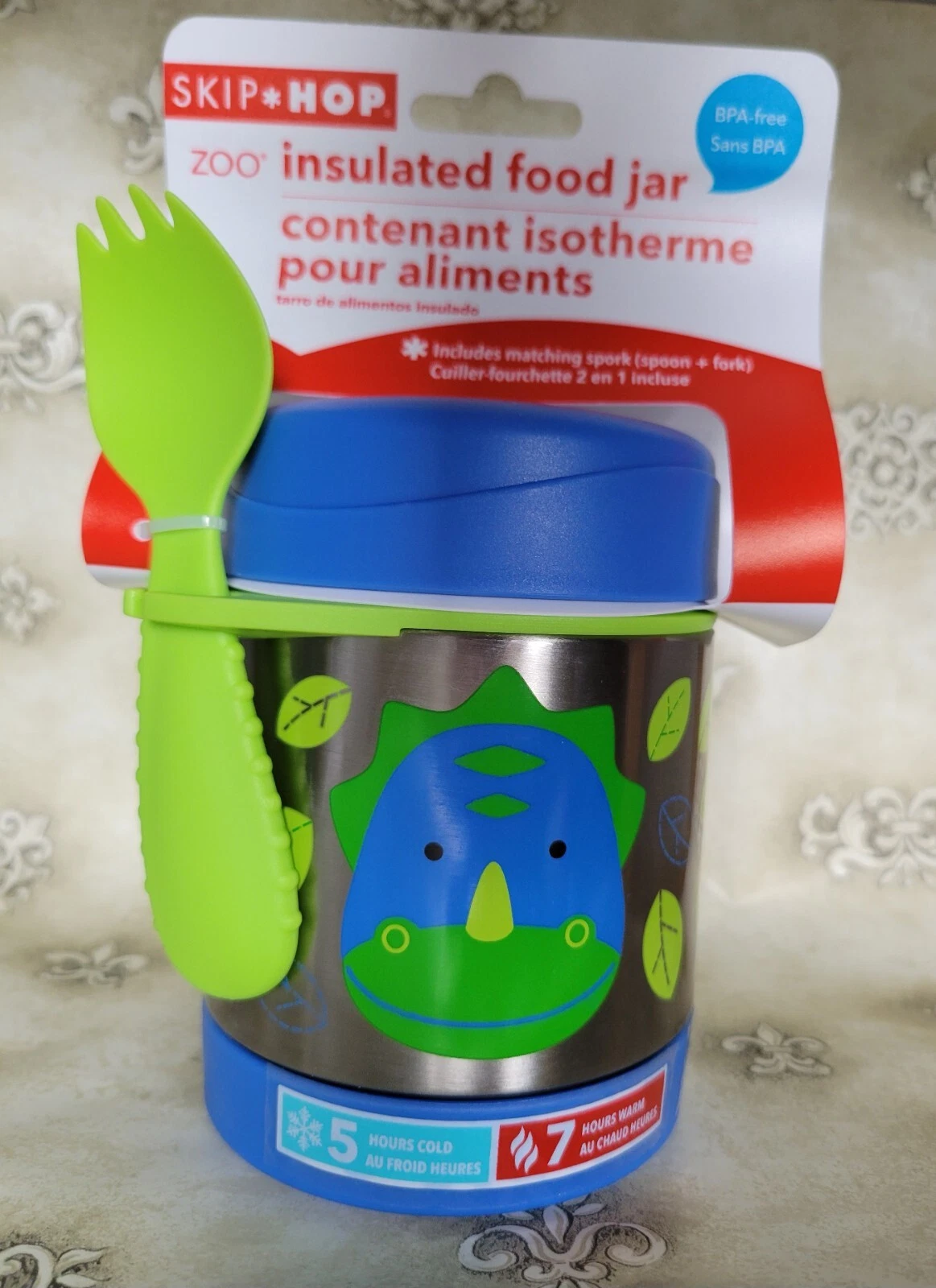 NEW Skip Hop Insulated Stainless Steel BPA-Free Kid/Baby Food Jar, Zoo, Dinosaur
Opens in a new wind