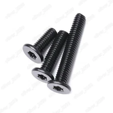 Black 304 Stainless Steel Torx Socket Utrathin Flat Head Screws M2 M3 M4 M5 M6