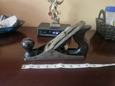 Vintage Stanley No. 3C Smooth Plane Corrugated Bottom USA NICE ONE!