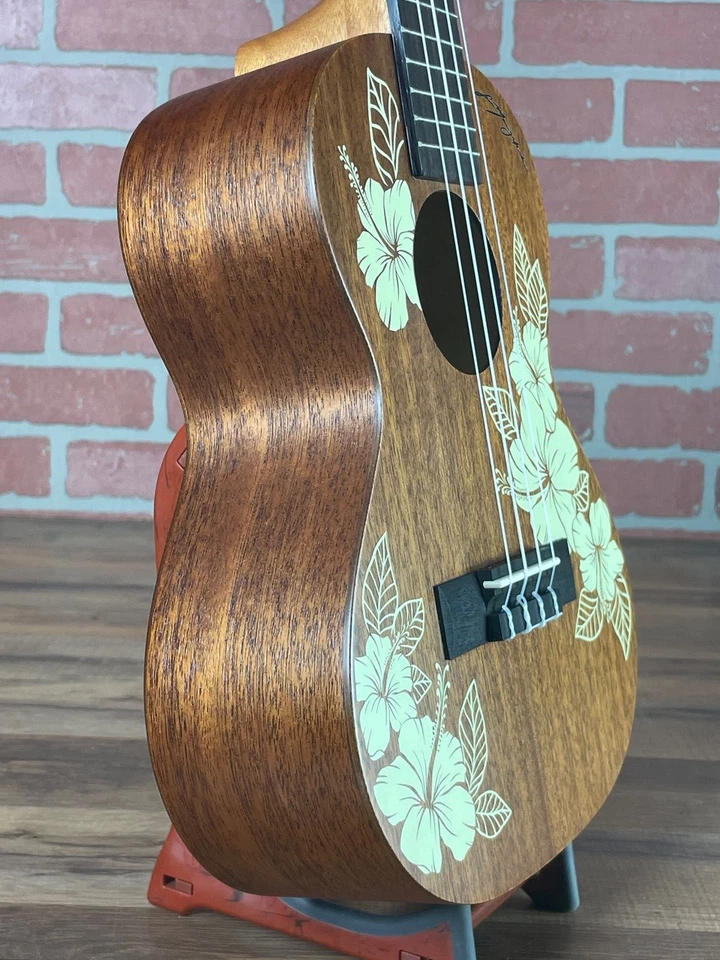 Kala Hibiscus Mahogany Tenor Ukulele - Image 4 of 4