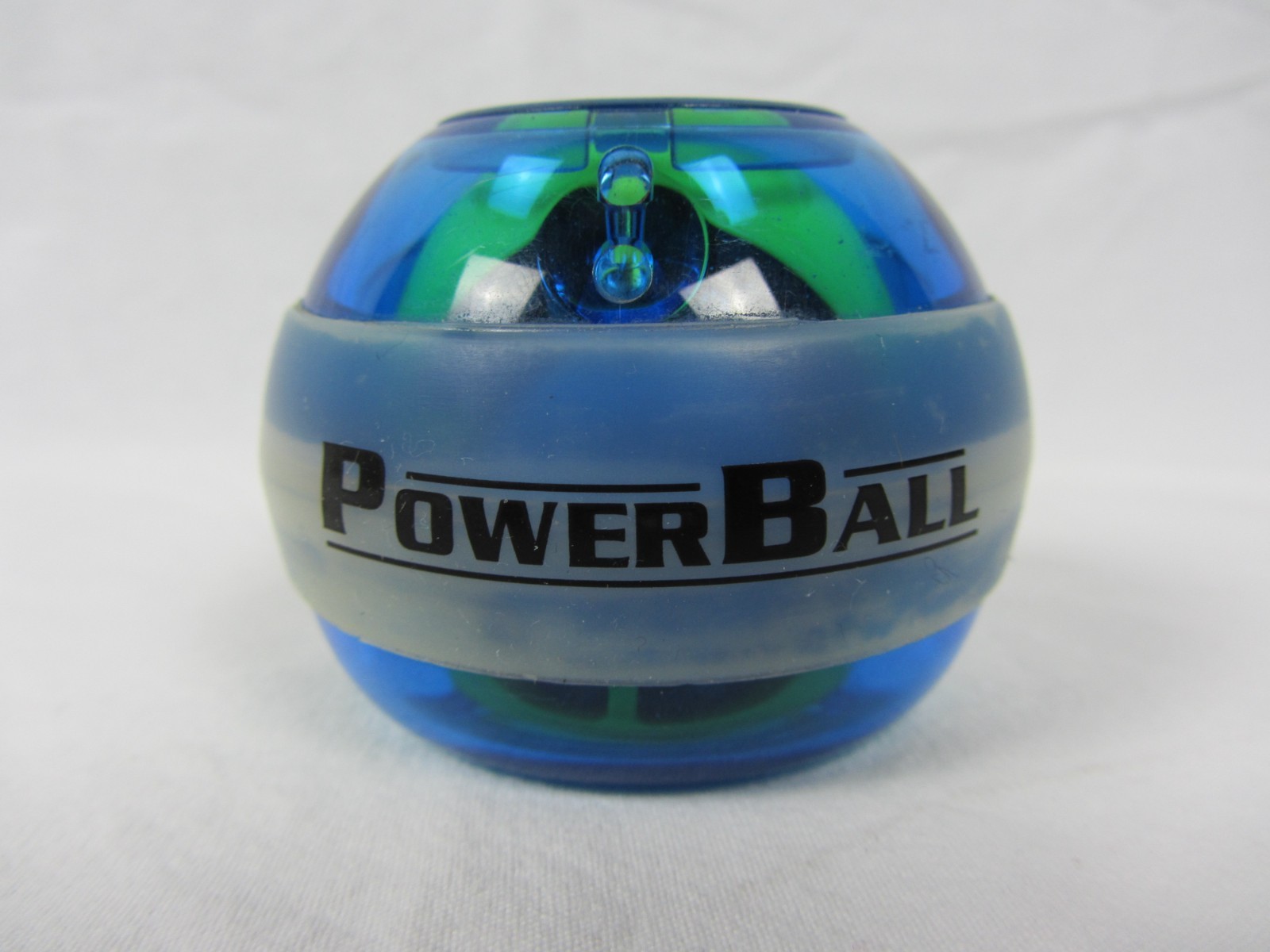 Dyna-Flex Powerball Blue Light Up Gyro Forearm Grip Trainer Tested Works