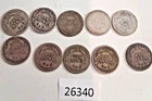 lot of 10 differerent  Barber Dimes USA 90% silver over 100 years old bb9 26340