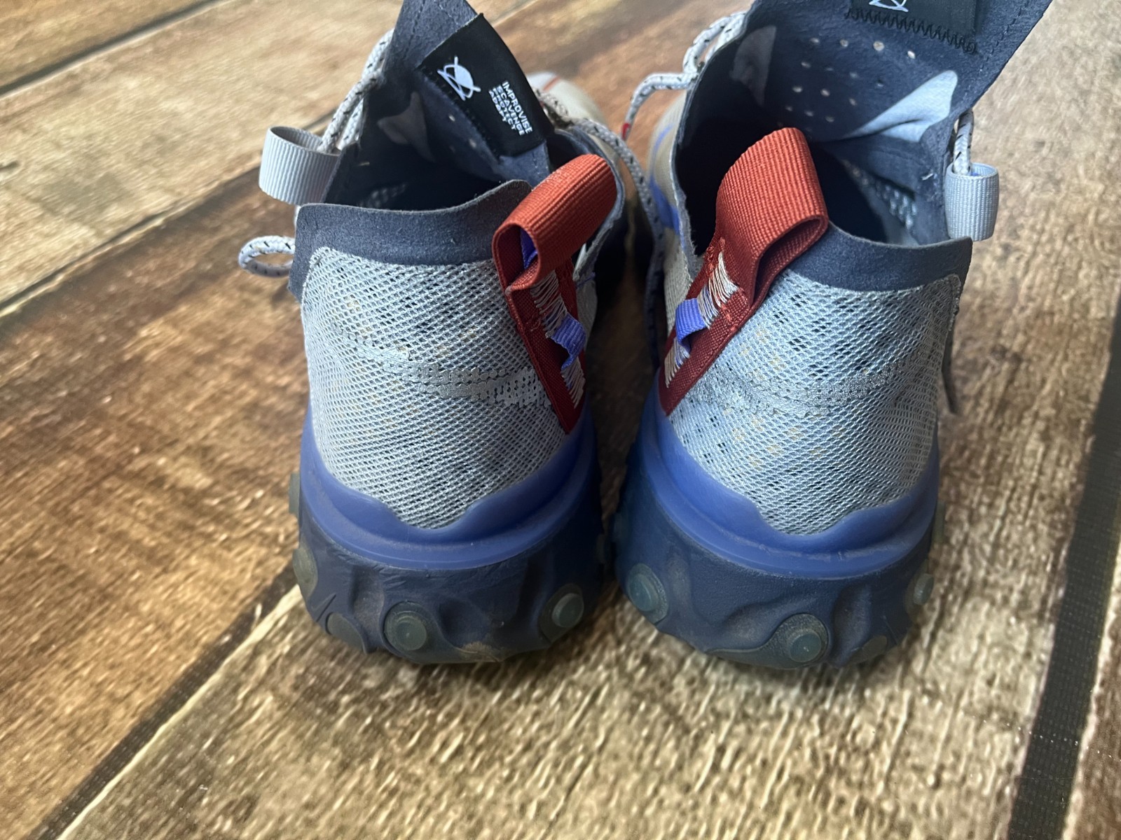 NIKE REACT RUNNER ISPA WOLF GRAY BLUE SNEAKER SHO… - image 2