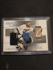 2003-04 ITG Used Signature Series Triple Memorabilia #17 Olaf Kolzig 