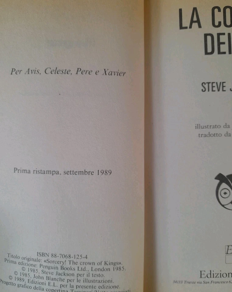 Librogame - sortilegio n4 - La Corona Dei Re 1989 - Immagine 4 di 4
